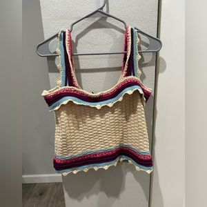 Marc New York crocheted top